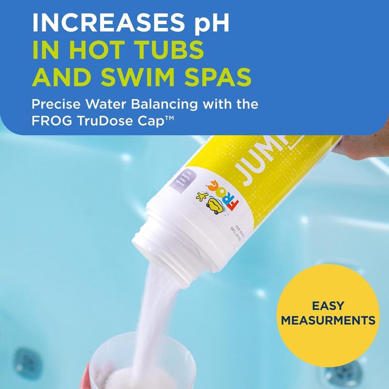 Frog JumpH pH Increaser for Hot Tubs and Swim Spas - 2 lb Bottle with TruDose Measuring Cap for Easy Maintenance & Balancing - 1 Pack - Image 1